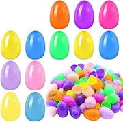 Generic 50PCS Easter Egg Colored Twist Opening Eggshell Gift Packing Box Basket Stuffers