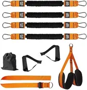 Generic Pull Up Assistance Bands Set of 4 with Adjustable Features and Foot Rest