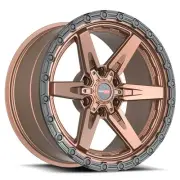 17x9 Vortek VRT-602 Matte Bronze With Black Bead Ring Wheel 6x135/6x5.5 (-12mm)