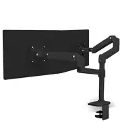 Ergotron Mounting Arm for Monitor, Notebook, Display Screen, TV - Matte Black