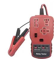 Automotive Battery Relay Tester, Small Handheld Diagnostic Tool, Portable Car Battery Checker, Electrical Testing Accessory, for Auto Enthusiasts and Families