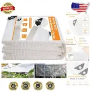 Durable 16 Mil Heavy Duty Tarp - Clear Polyethylene with Reinforced Grommets