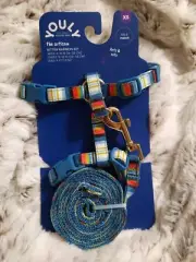 Youly Kitten Leash Harness Set The Artisan Size XS New Adjustable Stripes D-Ring