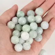15PCS Natural Grade A Jade (Jadeite) Carved Beads / Size: 13.5mm L (Wholesale)