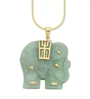 Bevilles Elephant Pendant 9ct Yellow Gold