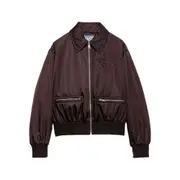 [Prada] Prada Re-Nylon Triangle-logo Jacket 42 IT BROWN