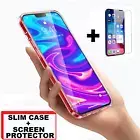 ULTRA SLIM CLEAR CASE Cover For iPhone 12 12 Pro Max 12 Mini + Screen Protector