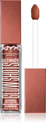 NYX Professional Makeup Ultimate Glow Shots Liquid Glitter Eyeshadow Color 15 Pear Prize 7.5ml