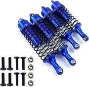 SDSLD Upgraded 1/10 RC Shocks Absorbers for Losi Lasernut U4 & Tenacity Models - 4PCS Aluminum Big Bore, 90-100mm, High-Performance Dampers - Part #LOS233011 (Blue)