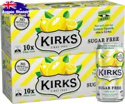 Sugar Free Lemon Squash 20 x 375ml Cans Soft Drink No Sugar Diet