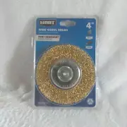 HART 4 PAINT REMOVAL WIRE WHEEL BRUSH 1/4 HEX Drill Attachment RUST RESISTANT