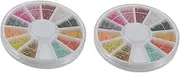 SHERCHPRY Nail Beads Kit Color Caviar Beads for Nail Art Decorations Multi Functional DIY Supplies for Creative Nail Designs Suitable for Professionals and Personal Use