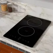 Portable 13.4 in. Induction Electric Cooktop in Black with 2 Elements