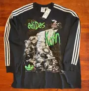 KORN X ADIDAS Follow The Leader Long Sleeve T Shirt NEW SIZE LARGE 2024 FTL BNWT