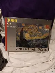 RICORDI ARTE Starry Night Vincent Van Gogh JigsawPuzzle 1000 Pc NEW SEALED 18×25