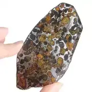 162CT Seymchan pallasite Meteorite SLICE From Russia TA743