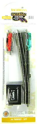 Bachmann 44859 N E-Z TRACK REMOTE #6 TURNOUT LEFT NS Gray Train Switch EZ New I