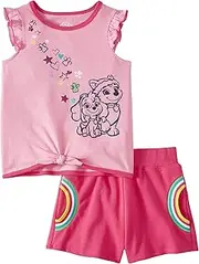 [Nickelodeon] Paw Patrol Toddler Little Girls 2 Piece Tank Top and Short Set (2T) Pink