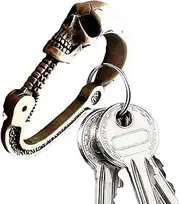 Skull Carabiner for Keys - Gothic Skull Key Chain - Creative Portable Keyrings, Portable Carabiner for Outdoor Climbing, Hiking