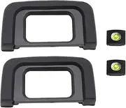 D5300 D3400 Eyepiece Eyecup Viewfinder Eye Cup,ULBTER DK-25 Compatible with Nikon D5500 D5300 D5100 D3500 D3400 D3200 D3300 D3100 D3000 D5600 D5000 D5200 Digital Camera & Hot Shoe Cover [2+2Pack]