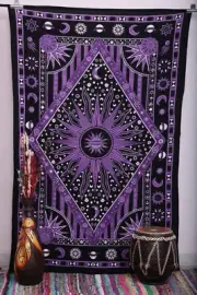 Indian Tapestry Wall Hanging Mandala Throw Hippie sun Bedspread Bohemian Decor