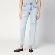 [ANINE BING] Kate straight-leg bleached blue jeans 24 Light blue