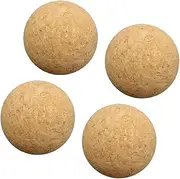 SUPVOX 4Pcs Wooden Table Foosballs Interactive Foot Game Accessories for Fun Tabletop Soccer Play Balls for School Activities