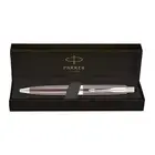 Parker Aster Matte Brown Chrome Trim Ball Pen ink colour blue