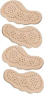 2Pairs Non Slip High Heel Insoles Beige Half Sole Mats for Comfort Sweat Absorption for Womens Footwear for Summer Use