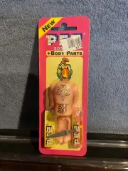 Pez Body Parts- Caveman, Mint on Euro Card