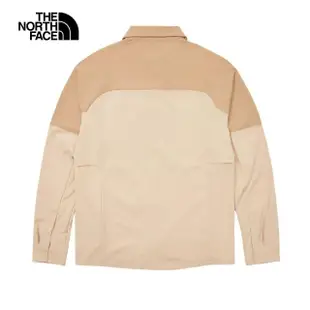 【The North Face】TNF 長袖襯衫 吸濕排汗防曬 M FIRST TRAIL UPF L/S SHIRT - AP 男 卡其(NF0A83TJPV6)