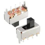 50Pcs 3mm Vertical Slide Switch SPDT 1P2T 3 Pins PCB Panel Latching