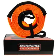 Tow Strap Towing Rope 3 in x20 ft Recovery Strap(Orange) Tested 35,000LBS Bre...