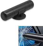 1 PC Car Safety Hammer Window Breaker, Seat Belt Cutter Two-in-one Multifunctional Emergency Escape Tool, Portable One-Second Window Emergency Accessories, Universal for Most Cars (Black)