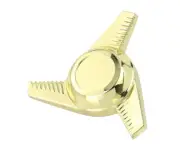 UNIVERAL 24T GENUINE OG LOWRIDER LEFT KNOCK-OFF 3/8 AXLE SP-45 GOLD