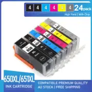 24 Ink Cartridge PGI-650 XL CLI651XL For Canon Pixma IP8760 MG6360 MG7160 MG7560