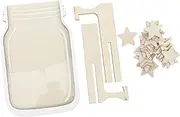 Generic 1 Set Wooden Star Reward Jar Rustic Decorative Jar for Behavior Management Training Prizes DIY Reward System for Home Office Classroom Use Stylish Storage