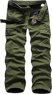 [JEShifangjiusu] Men's Cotton Multi-Pockets Pants Tactical Outdoor Military Army Cargo Pants Casual Pants Baggy Camo Trousers