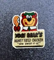 5pc. 90s Vintage, Fast Food, Hamburger, Coke, and Fries Cabochon, Planar Resin