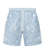 Amiri Bandana Shorts blue