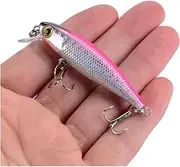 1PC 6.5cm 4.5g Fishing Lure Minnow Lure 3D Eyes Plastic Hard Bait Pesca Artificial Jig Wobblers Crankbait Fishing Bait