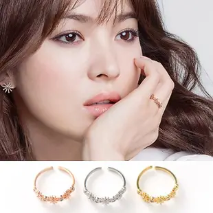 ╭✿蕾兒0509✿╮KD009-韓國精工太陽的後裔宋慧喬同款雛菊太陽花戒指指環首飾