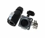 HQ 5 Contacts 5-Pin Aviation Plug Connector Panel Mount LP16 IP67 Waterproof
