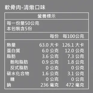 新興四六一 軟骨肉獨享包-清燉(250g/包)