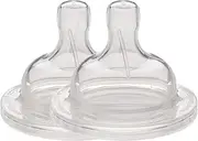Klean Kanteen Kid Kanteen Wide Mouth Medical Grade Silicone Baby Bottle Nipple 2 Pack