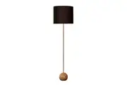 Floor Lamp Stand Reading Gold Metal Wood Black Modern Lighting Decoration Home Decor