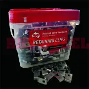 Galvanised Fence Wire Mesh Retaining Clips - 1000 Pack Fencing