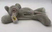 Walt Disney World Animal Kingdom Elephant Plush Stuffed 14” Ear Button NWT