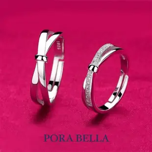 【Porabella】925純銀鋯石對戒-邂逅 情侶對戒 ring