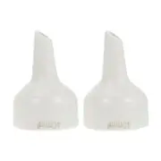 2 Pcs Laboratory China Funnel Dispenser Pump Flasks Canning Filter Small